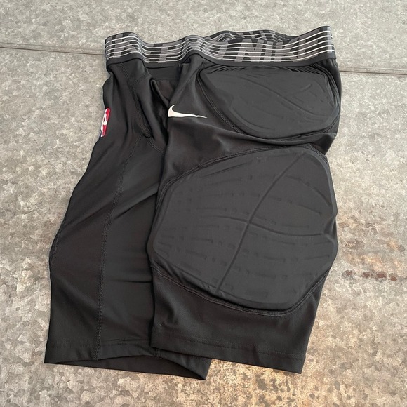 NWT Nike HyperStrong Padded NBA Player Issue Compression Shorts Black XXL 881966 - Picture 1 of 14